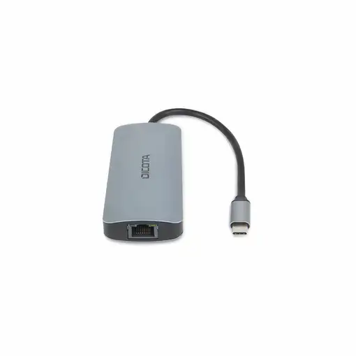 DICOTA D32062 hub de interfaz USB Tipo C Plata