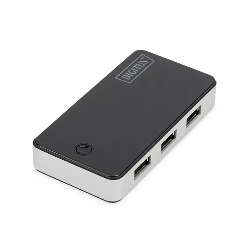 Digitus Concentrador USB 3.0, 4 puertos, color negro