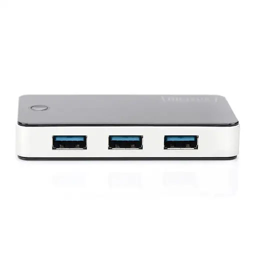 Digitus Concentrador USB 3.0, 4 puertos, color negro