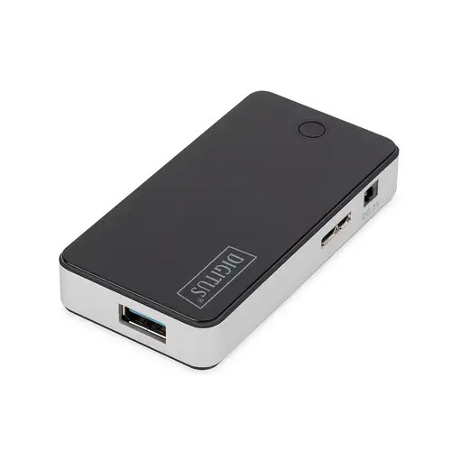 Digitus Concentrador USB 3.0, 4 puertos, color negro