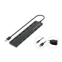Conceptronic HUBBIES19BP hub de interfaz USB 3.2 Gen 1 (3.1 Gen 1) Type-A 5000 Mbi