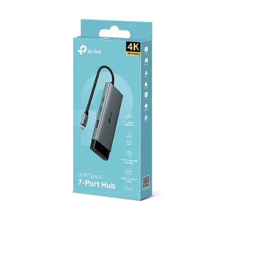 TP-Link UH7020C hub de interfaz USB 3.2 Gen 1 (3.1 Gen 1) Type-C 5000 Mbit/s