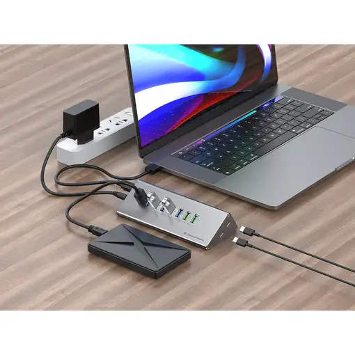 Conceptronic HUBBIES18G hub de interfaz USB 3.2 Gen 1 (3.1 Gen 1) Type-B 5000 Mbit