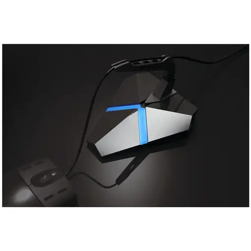 Omega OUHCRG2 hub de interfaz USB 2.0 Plata