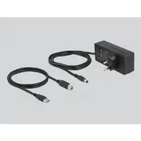 DeLOCK Concentrador externo USB 5 Gbps con 7 puertos + interruptor
