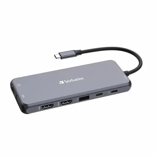Verbatim CMH-14 USB Tipo C 5000 Mbit/s Plata