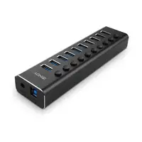 Lindy 43370 hub de interfaz USB 3.2 Gen 1 (3.1 Gen 1) Type-B 5000 Mbit/s Negro