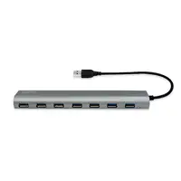 LogiLink UA0308 hub de interfaz USB 3.2 Gen 1 (3.1 Gen 1) Type-A 5000 Mbit/s Gris