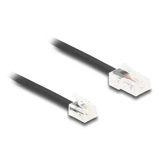 DeLOCK Cable telefónico de RJ45 macho a RJ11 macho negro 3 m