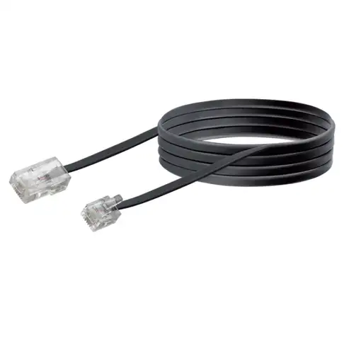 Schwaiger 3.0m RJ-11 - RJ-45 3 m Negro
