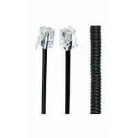 Gembird TC4P4CS-2M cable telefónico Negro