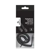 Gembird TC4P4CS-2M cable telefónico Negro