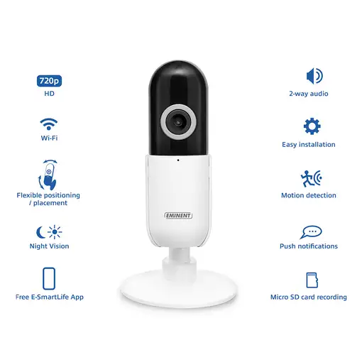 Eminent EM6400 cámara de vigilancia Almohadilla Cámara de seguridad IP Interior 12