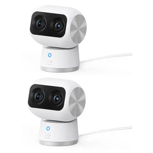 Eufy Security Indoor Cam S350, cámara doble, cámara de seguridad con resolución 4K