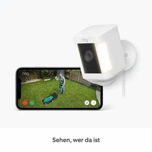 Ring Spotlight Cam Plus Plug Caja Cámara de seguridad IP Exterior 1920 x 1080 Pixe