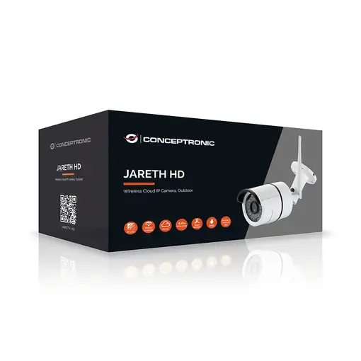 Conceptronic JARETH02W cámara de vigilancia Bala (forma) Cámara de seguridad IP Ex