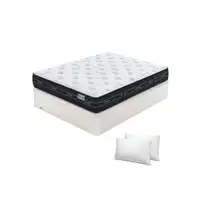 Pack Flex Nube + Canapé Madera 19 + Almohadas (90x190 cm - Blanco)