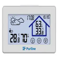 Estación meteorológica táctil con higrómetro y sensor exterior Estación meteorológica táctil con higrómetro y sensor exterior
