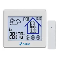 Estación meteorológica táctil con higrómetro y sensor exterior Estación meteorológica táctil con higrómetro y sensor exterior