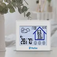 Estación meteorológica táctil con higrómetro y sensor exterior Estación meteorológica táctil con higrómetro y sensor exterior