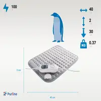 Almohadilla eléctrica 100W gris 30x40cm
