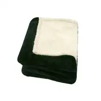 Manta eléctrica color verde y beige 130 x 180 cm