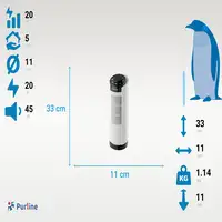 Ventilador de torre de sobremesa con 3 velocidades Ventilador de torre de sobremesa con 3 velocidades