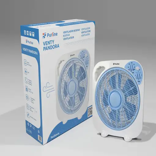 Ventilador de sobremesa o suelo portatil con temporizador