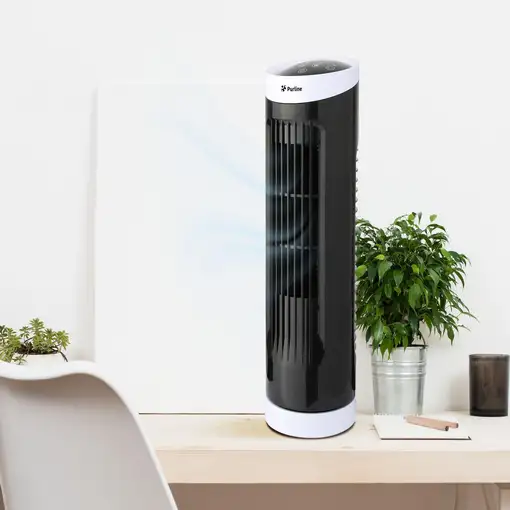 Ventilador de torre de sobremesa compacto