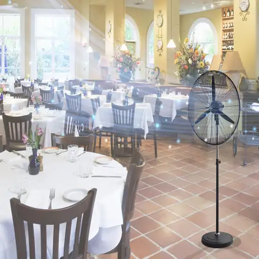 Ventilador Industrial de pie 230W con aspas de aluminio