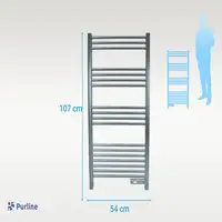 Toallero de aluminio 500 W con temporizador Toallero de aluminio 500 W con temporizador