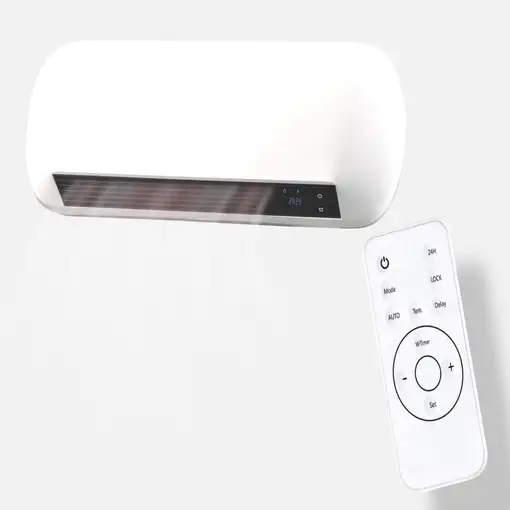 Calefactor Split ceramico de pared 2000 W con mando a distancia