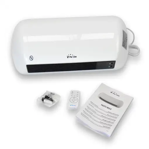 Calefactor Split ceramico de pared 2000 W con mando a distancia