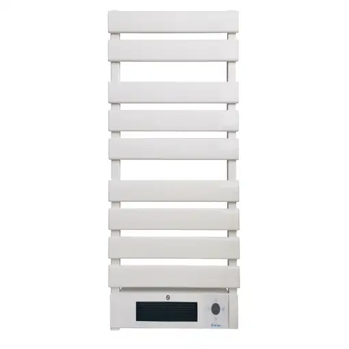 Toallero Eléctrico 1500W en aluminio blanco con display LED