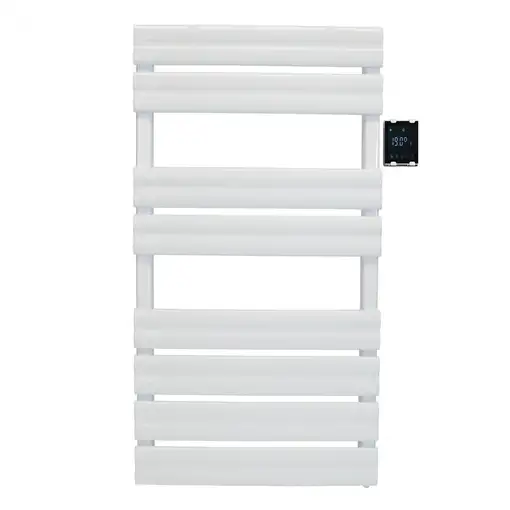 Toallero blanco con control inalámbrico 500W