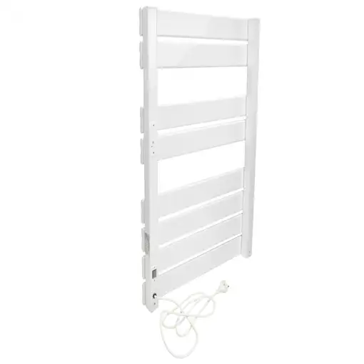 Toallero blanco con control inalámbrico 500W