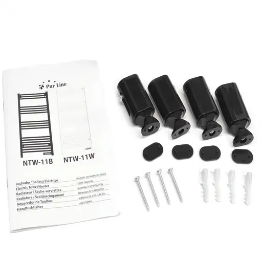 Toallero de aluminio 500 W con temporizador