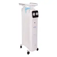 Radiador de aceite blanco de bajo consumo con recipiente para humidificación