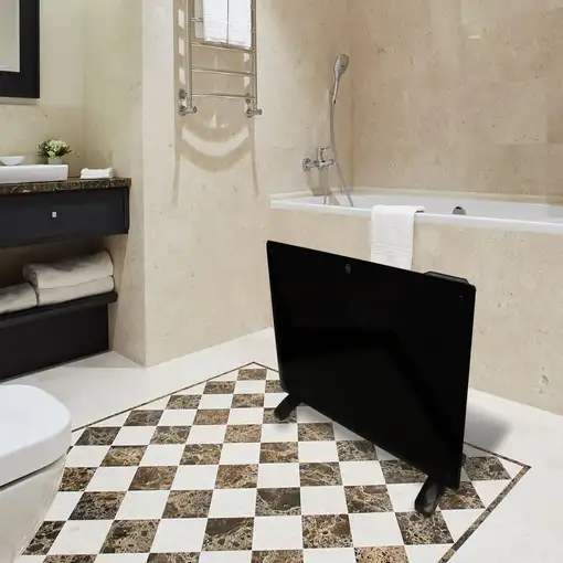 Radiador con panel de cristal y control WiFi por App