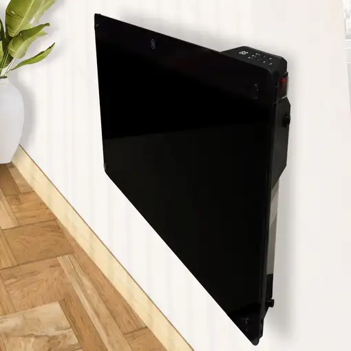 Radiador con panel de cristal y control WiFi por App