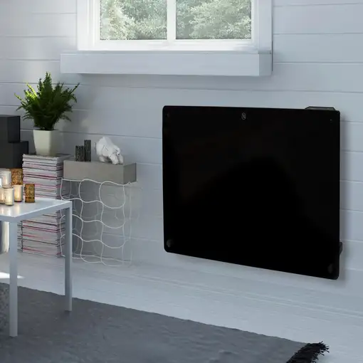 Radiador con panel de cristal y control WiFi por App