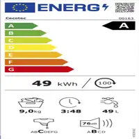 Cecotec Bolero DressCode 9900 Autodose Inverter FullColor Ice Blue A lavadora Car