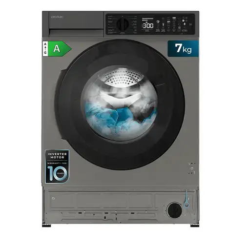 Cecotec 02766 lavadora Carga frontal 7 kg 1200 RPM Gris