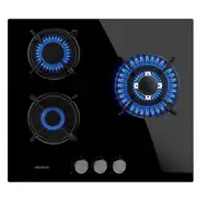 Cecotec Bolero Squad G 3200S Glass Black Negro Integrado 58 cm Encimera de gas 3