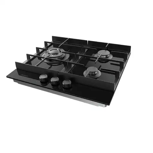 Cecotec Bolero Squad G 3400F Glass Black Negro Integrado 58 cm Encimera de gas 3