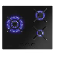 Cecotec Bolero Squad G 3400S Nano Glass Negro Integrado 58 cm Encimera de gas 3 z