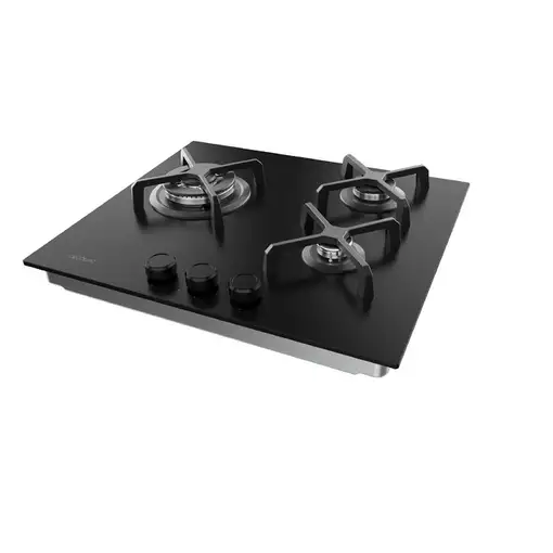 Cecotec Bolero Squad G 3400S Nano Glass Negro Integrado 58 cm Encimera de gas 3 z