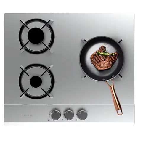 Cecotec Bolero Squad G 3200S Inox Acero inoxidable Integrado 58 cm Encimera de ga