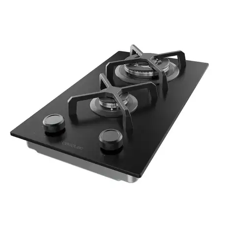 Cecotec Bolero Squad G 2400S Nano Glass Negro Integrado 29.3 cm Encimera de gas 2