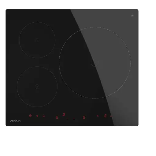 Cecotec Bolero Squad I 3600 Negro Integrado 52 cm Con placa de inducción 3 zona(s